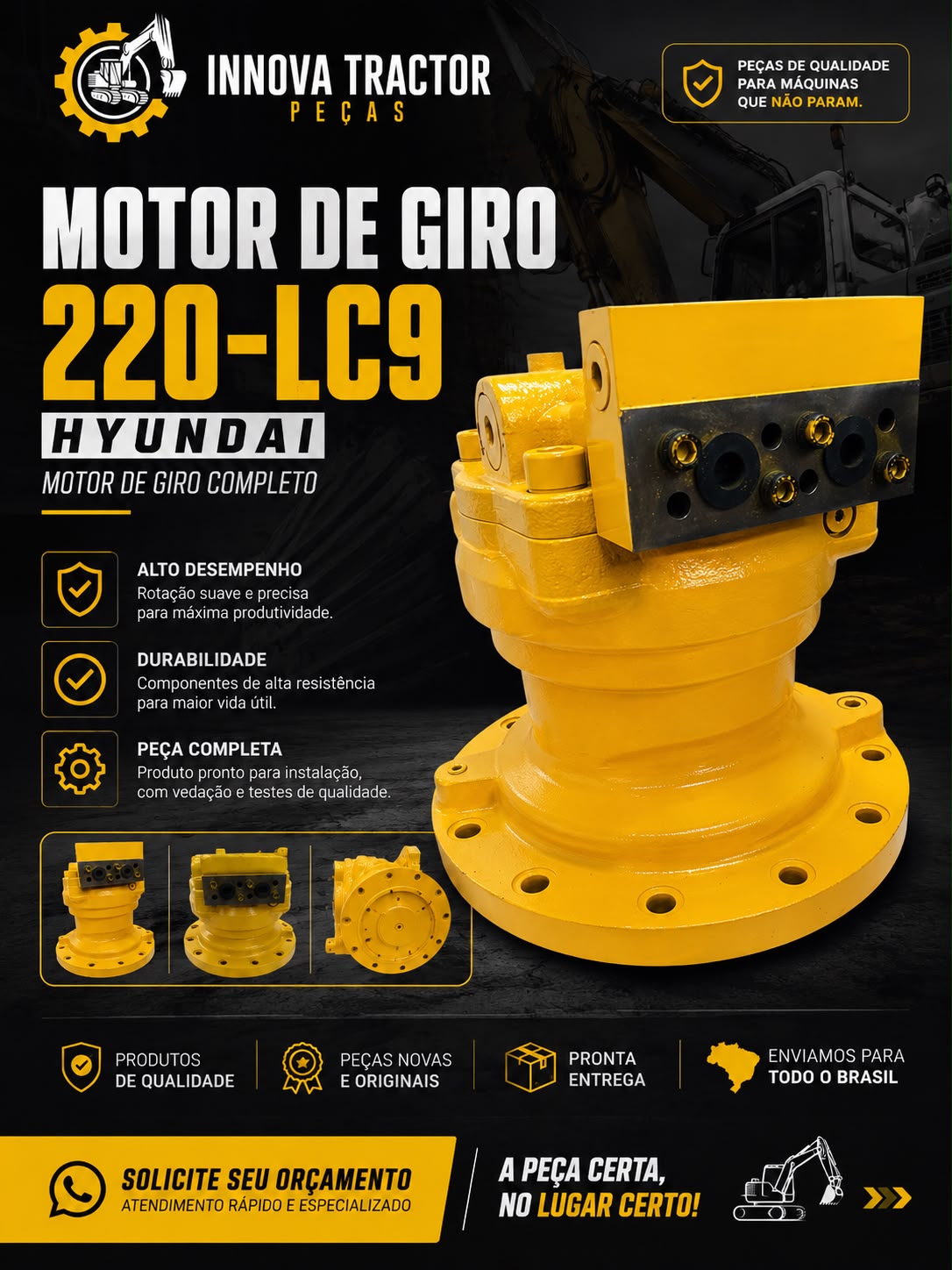 220-LC9 hyundai Motor de Giro Completo